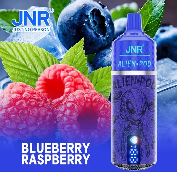 JNR Alien Pod 13000 Puffs Vape - Mėlynių ir aviečių: Vapingo revoliucija Lietuvoje 2025 m.